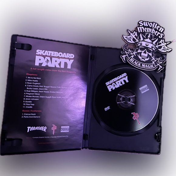 SKATEBOARD PARTY DVD BY RED DRAGON PRODUCTIONS includes sticker!!!! - Picture 2 of 3